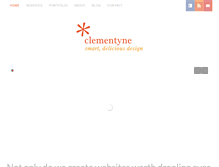 Tablet Screenshot of clementynedesign.com